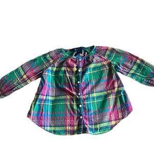 Ralph Lauren Multicolor Plaid Button Down Shirt 12 Months